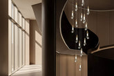 Crystal Sconce Pendant Staircase Chandelier – Luxury Crystal & Glass LED, 3 to 18 Heads