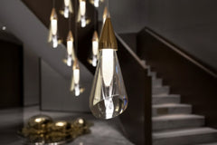 Crystal Sconce Pendant Staircase Chandelier – Luxury Crystal & Glass LED, 3 to 18 Heads