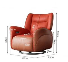 Electric Multi-Functional Recliner Rocking Lounge Chair – Adjustable Leather Comfort Sofa
