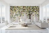3D Abstract Tree Wallpaper Murals