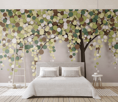 3D Abstract Tree Wallpaper Murals