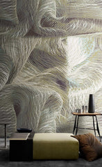 3D Wave Mountains Wallpaper Mural