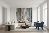 Abstract Brushed Down Wallpaper Mural
