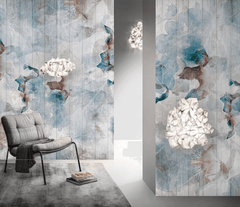Abstract Floral Wallpaper Mural