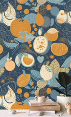 Abstract Fruits Wallpaper Mural