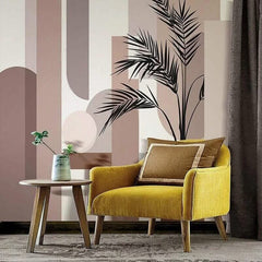 Abstract Leaves Wallpaper Mural: Transform Your Space