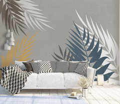 Abstract Leaves Wallpaper Murals: Transform Your Space