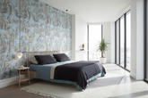 Abstract Rustic Blues Wallpaper Mural
