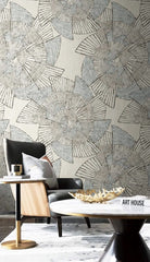 Abstract Swirl Pattern Wallpaper Mural
