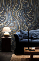 Abstract Wave Swirl Wallpaper Mural