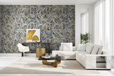 Abstract Yellow Textures Wallpaper Mural