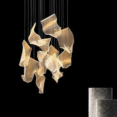 Acrylic Chandelier – 3 to 18 Lights in White & Warm Light