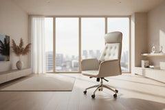 Adjustable Swivel Leather Executive Office Chair – Ergonomic Recliner