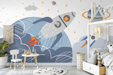 Astronaut Planets Wallpaper - Spaceman Adventure for Walls