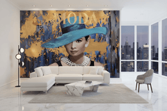 Audrey Hepburn Classic Beauty Wallpaper Mural – Wall Decor
