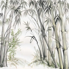 Bamboo Bars Plants Trees Wallpaper for Home Wall Decor