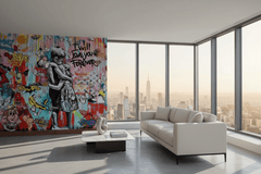 Banksy I will love you forever Wallpaper Mural – Wall Decor