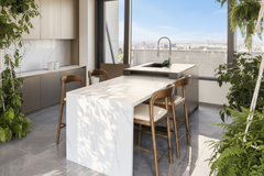 Black Walnut Solid Wood Bar Counter Chair – Minimalist Elegance