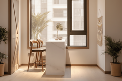 Black Walnut Solid Wood Bar Counter Chair – Minimalist Elegance