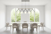 Black & Gold Globe LED Glass Balls Hanging Light for Kitchen Island