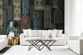 Boho Open Doors Wallpaper Mural