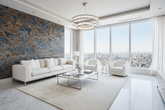 Brown Gold Clouds Wallpaper Mural