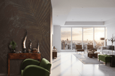 Brown Leaves in Shadow Wallpaper Mural