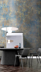 Brushed Blues Abstract Wallpaper Mural