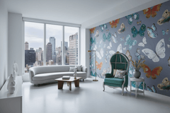 Butterfly Garden Bliss Wallpaper Mural