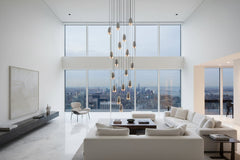 Capsule Design Staircase Chandelier – Aluminium LED Pendant, 1 to 20 Lights, Warm & Cool White