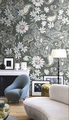 Cascade Bloom Floral Wallpaper Mural