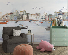 City Escape Wallpaper Mural: Stylish Urban Wall Art