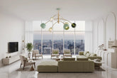 Classy Pendants Living Room Chandelier – Alloy, Dimmable, Remote & Touch, 15–30m², 3-Year Warranty