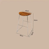 ClearView Acrylic Bar Stool – Transparent Minimalism for Modern Spaces