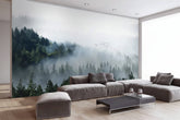Cloudy Morning Birds Wallpaper Mural