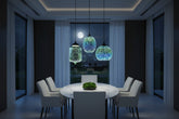 Colourful Fireworks Starry Sky Glass Chandelier – Art Deco Pendant Light