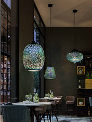 Colourful Fireworks Starry Sky Glass Chandelier – Art Deco Pendant Light