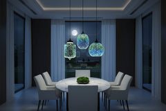 Colourful Fireworks Starry Sky Glass Chandelier – Art Deco Pendant Light