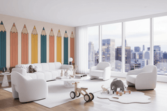 Colour Pencils Creative Kids Wallpaper Mural