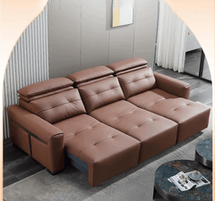 Convertible Sofa Bed – Multifunctional Leather Sofa Set, 2-in-1 Design