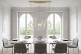 Crystal Cube Rotatable LED Pendant Chandelier – Round & Long, Type A & B