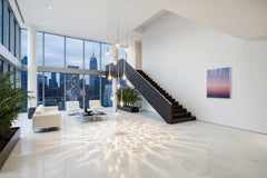 Crystal Drops Staircase Chandelier – Exquisite LED Pendant, 1 to 25 Lights, Warm & Cool White