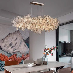 Crystal Glass Chandelier – Luxury Ceiling Light in 6 Sizes