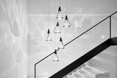 Crystal Lotus Flower Staircase Chandelier – Luxury Multi-Head LED Pendant, 3 to 20 Heads