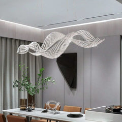 Crystal Swirl LED Chandelier – Gold & Silver, 120 & 150cm, 15–30m²