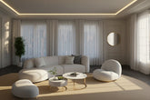 Curved Sofa – Elegant Multi-Size, Premium Fabric, Modern Living Room