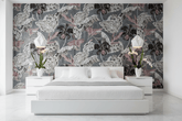 Dark Floral Bliss Wallpaper Mural
