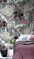 Dark Floral Bliss Wallpaper Mural