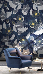 Deep Floral Bliss Wallpaper Mural