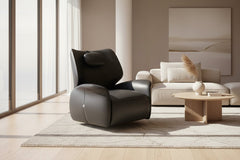 Designer Leather Recliner Chair – Genuine Leather, Ergonomic Comfort and Smooth Recline